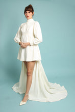 70s Babydoll Dress With Train
