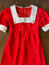 70s Red Mod Mini Dress - M