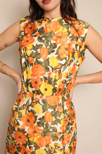 50s Autumn Floral Dress