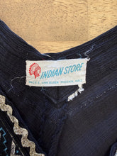 50s Black Gauze Patio Shirt