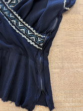 50s Black Gauze Patio Shirt