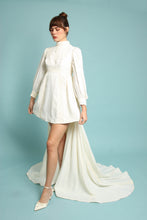 70s Babydoll Dress With Train