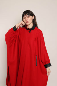 80s Red Batwing Coat