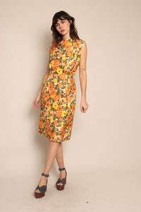 50s Autumn Floral Dress
