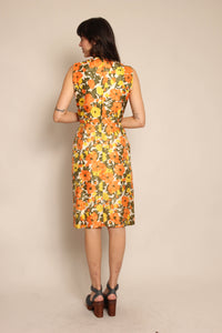 50s Autumn Floral Dress