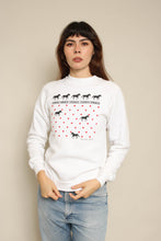 1980s Novelty Print Horses & Hearts Sweatshirt