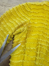 60s Salon Moderne Saks Fifth Ave Yellow Ruffle Chiffon Dress
