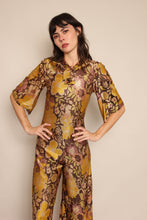 60s Slinky Floral Jumpsuit