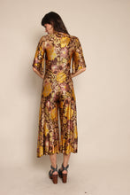 60s Slinky Floral Jumpsuit