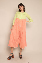 70s Gingham Wide Leg Jumpsuit
