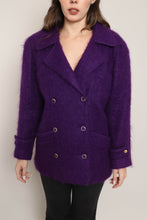 80s Purple Mohair Jacket