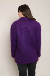 80s Purple Mohair Jacket