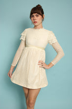 60s Emma Domb Lace Babydoll Mini Dress