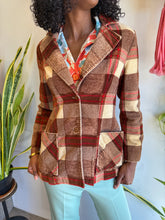 70s Plaid Corduroy Jacket