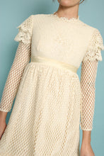 60s Emma Domb Lace Babydoll Mini Dress