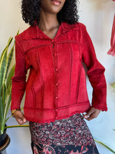 90s Suede Crochet Jacket