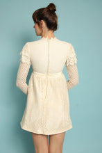 60s Emma Domb Lace Babydoll Mini Dress