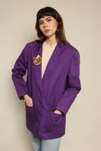 1980s Purple Sequined Circus Clown & Balloons Blazer