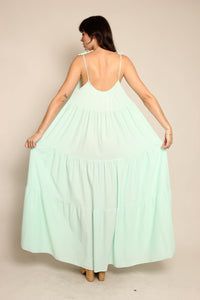 70s Mint Trapeze Nightgown