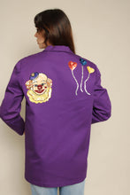 1980s Purple Sequined Circus Clown & Balloons Blazer