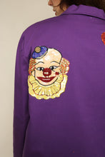 1980s Purple Sequined Circus Clown & Balloons Blazer