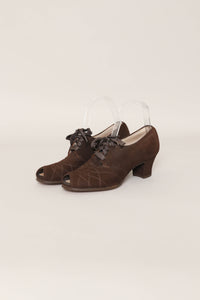 40s Dr. Locke Peep Toe Heels