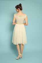 50s Sequined Chiffon Grecian Dress