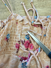 70s Floral Smocked Sundress