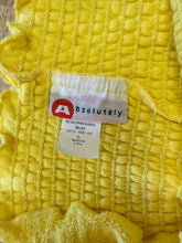 80s Yellow Terry Cloth Jumpsuit