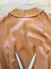 50s Puff Sleeve Taffeta Dress