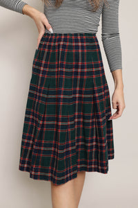 80s Pendleton Plaid Skirt