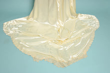 40s Liquid Satin Wedding Dress With Train