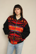 1990s Pendleton Southwestern Wool Zip Up Jacket
