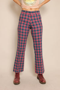 70s Plaid Bell Bottoms