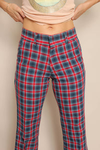 70s Plaid Bell Bottoms
