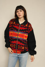 1990s Pendleton Southwestern Wool Zip Up Jacket