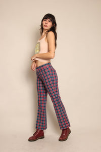 70s Plaid Bell Bottoms