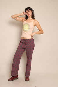 70s Chevron Striped Pants