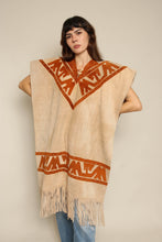 1980s Suede Leather Western Fringe Poncho