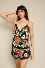 1990s Victoria's Secret Gold Label Floral Pajamas Set