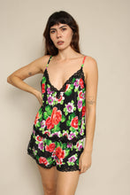 1990s Victoria's Secret Gold Label Floral Pajamas Set