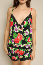 1990s Victoria's Secret Gold Label Floral Pajamas Set