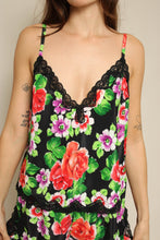 1990s Victoria's Secret Gold Label Floral Pajamas Set