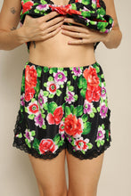 1990s Victoria's Secret Gold Label Floral Pajamas Set
