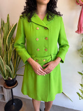 60s Green Double Breasted Coat