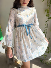 70s Floral Prairie Mini Dress