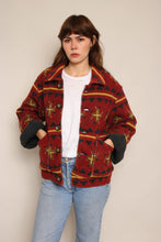 90s Cross Print Southwestern Jacket