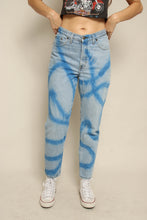 1990s Lightning Bolt Airbrushed Express Jeans