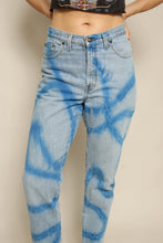 1990s Lightning Bolt Airbrushed Express Jeans
