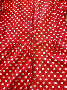 70s Polka Dot Mini Dress - S